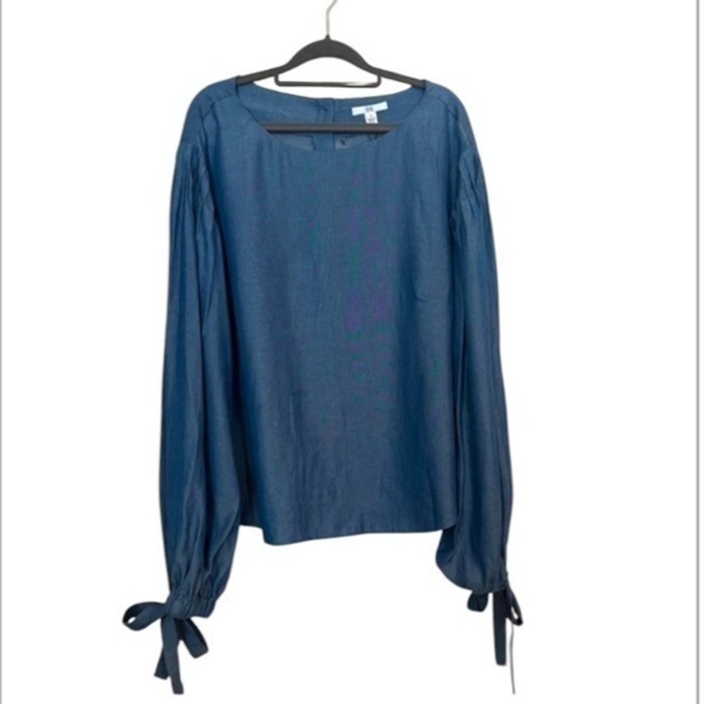 NWOT ZAC Zac Posen Scoop Neck Long Sleeve Top Size 16